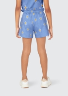 Shorts B&aacute;sico Infantil Menina Clochard Estampado