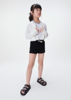 Shorts Curto B&aacute;sico Infantil Menina