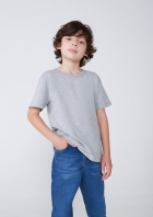 Camiseta B&aacute;sica Infantil Unissex Modelagem Tradicional