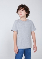 Camiseta B&aacute;sica Infantil Unissex Modelagem Tradicional