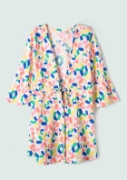 Sa&iacute;da de Praia Infantil Menina Floral