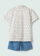 Conjunto Infantil Menino Toddler Em Sarja
