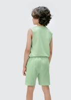 Regata Infantil Menino Em Malha De Algod&atilde;o Com Estampa