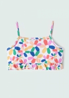 Biqu&iacute;ni Infantil Com Babados - Rosa