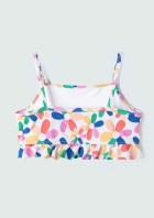 Biqu&iacute;ni Infantil Com Babados - Rosa