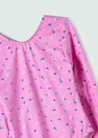 Mai&ocirc; Infantil Manga Longa Floral