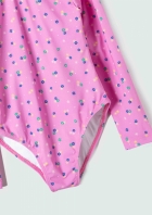 Mai&ocirc; Infantil Manga Longa Floral