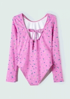 Mai&ocirc; Infantil Manga Longa Floral