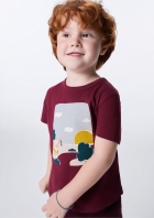 Camiseta Infantil Menino Toddler Com Estampa