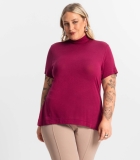 Blusa Gola Alta Feminina Plus Size Secret Glamour